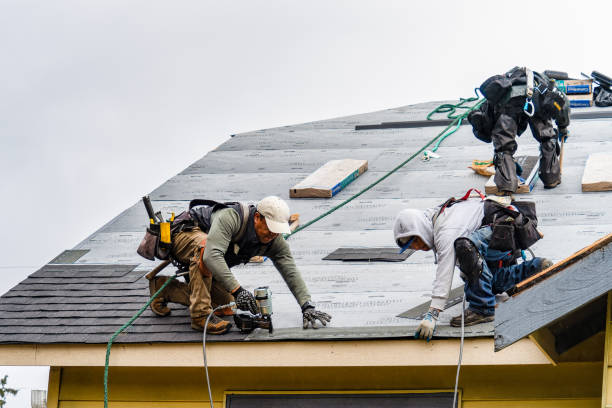 Professional Storm Damage Roof Repair technician working in Fort Hunter, NY